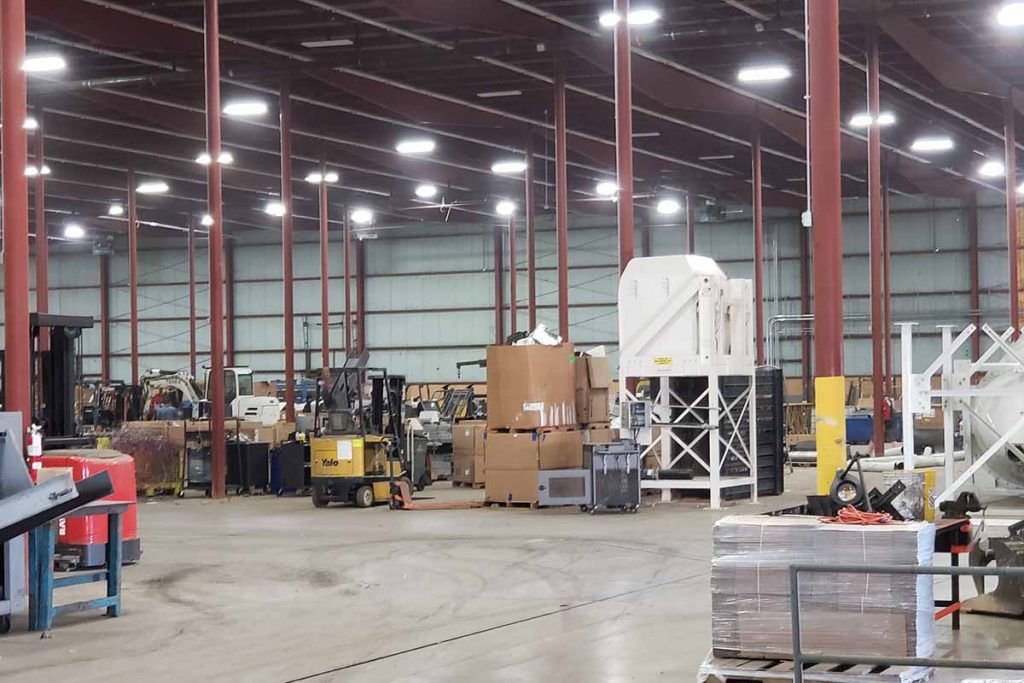 Inside Technology Recyclers' new facility in Indianapolis.