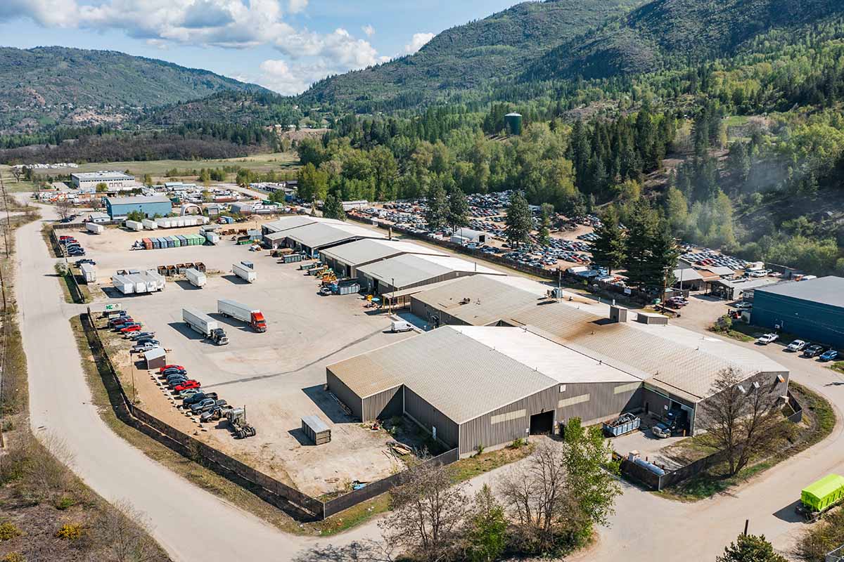 Aerial view of KC Recycling operation.